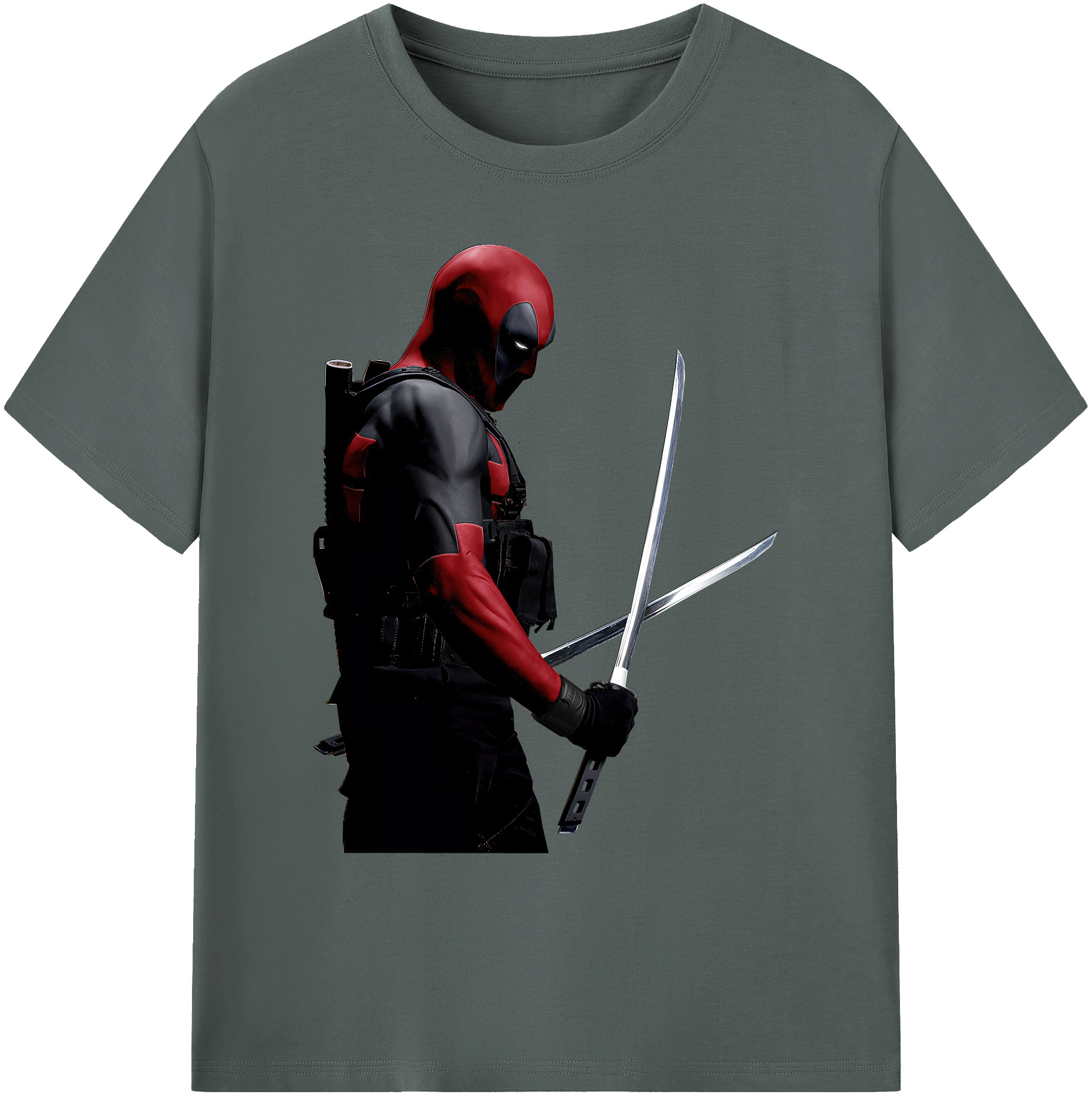 （画像用） Deadpool デッドプール 綿100％ メンズ半袖Tシャツ｜肌触りやわらか＆通気性